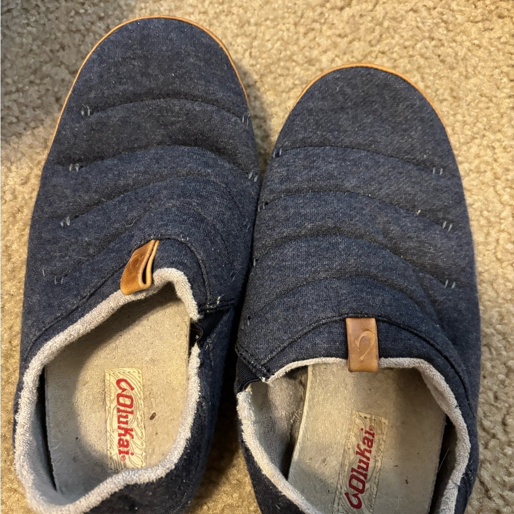 OluKai Navy Slip-On Footwear